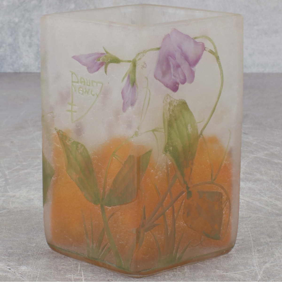 Daum Nancy Cameo Glass Vase