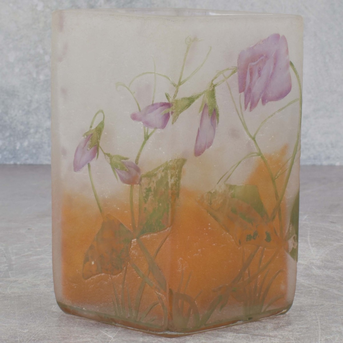 Daum Nancy Cameo Glass Vase