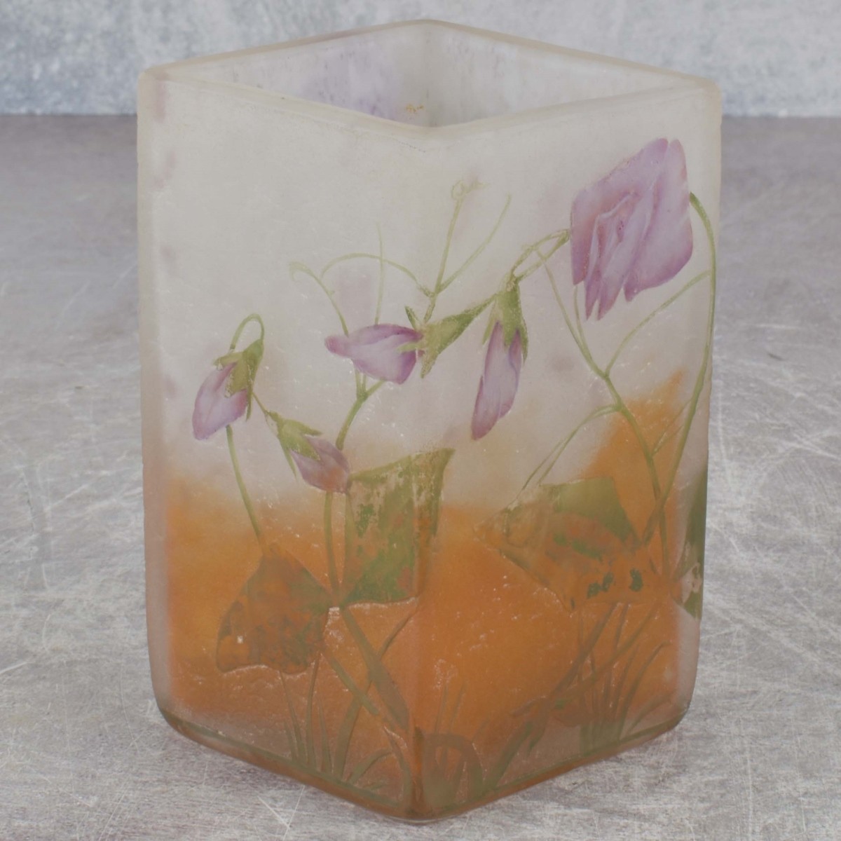 Daum Nancy Cameo Glass Vase