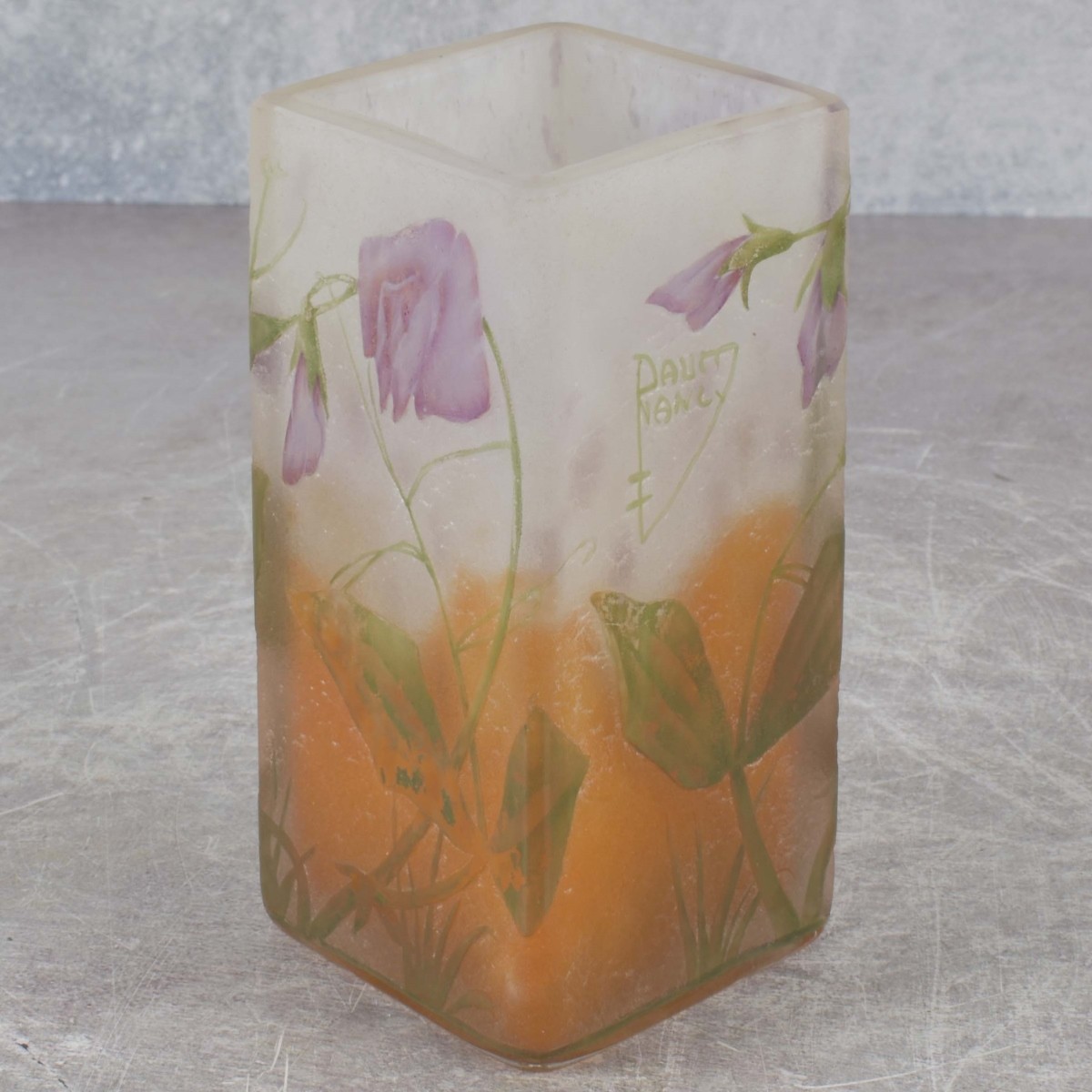 Daum Nancy Cameo Glass Vase