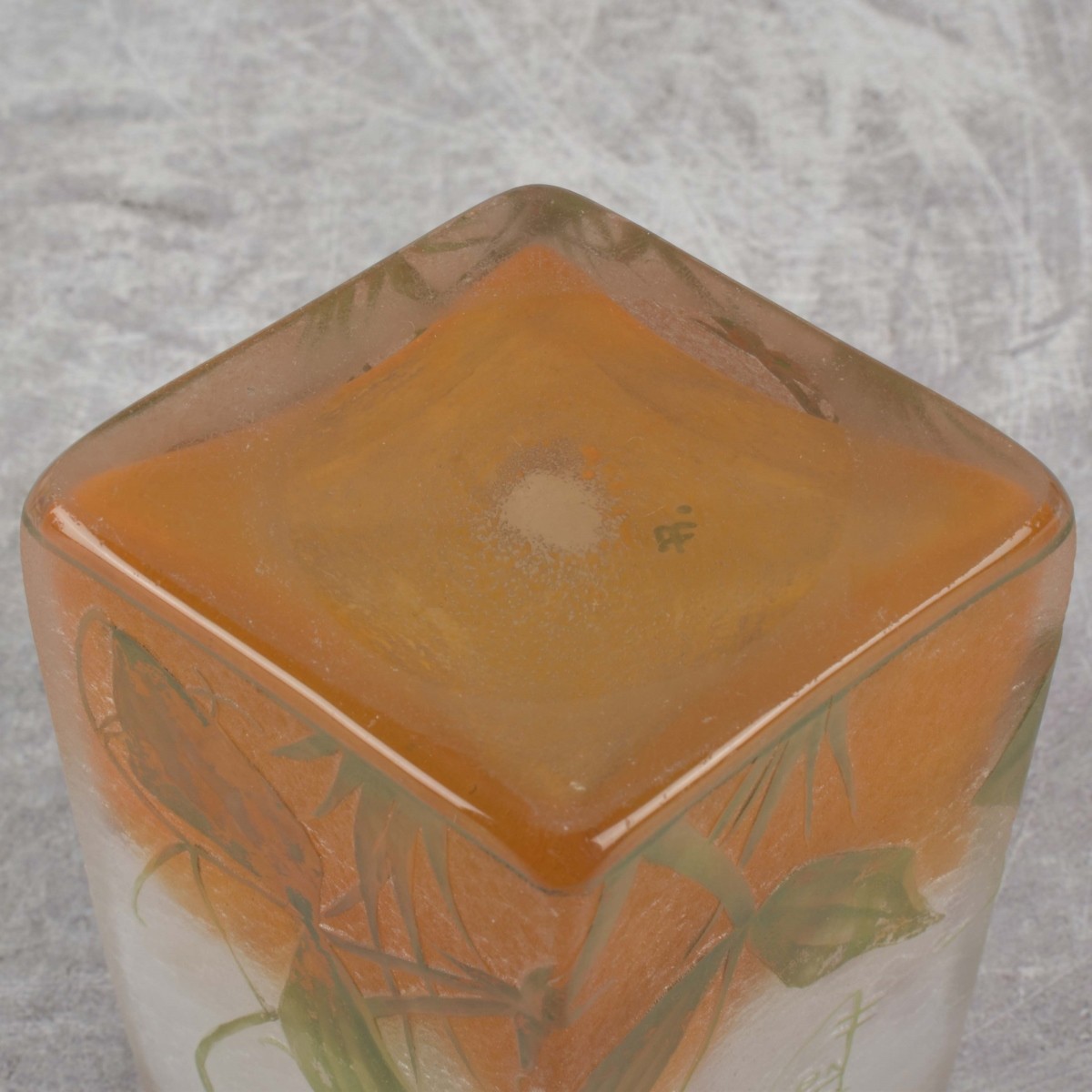 Daum Nancy Cameo Glass Vase