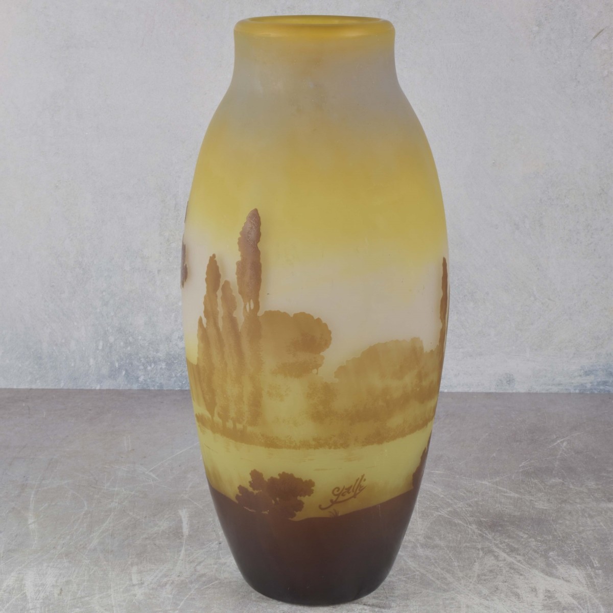 Galle French Cameo Glass Vase
