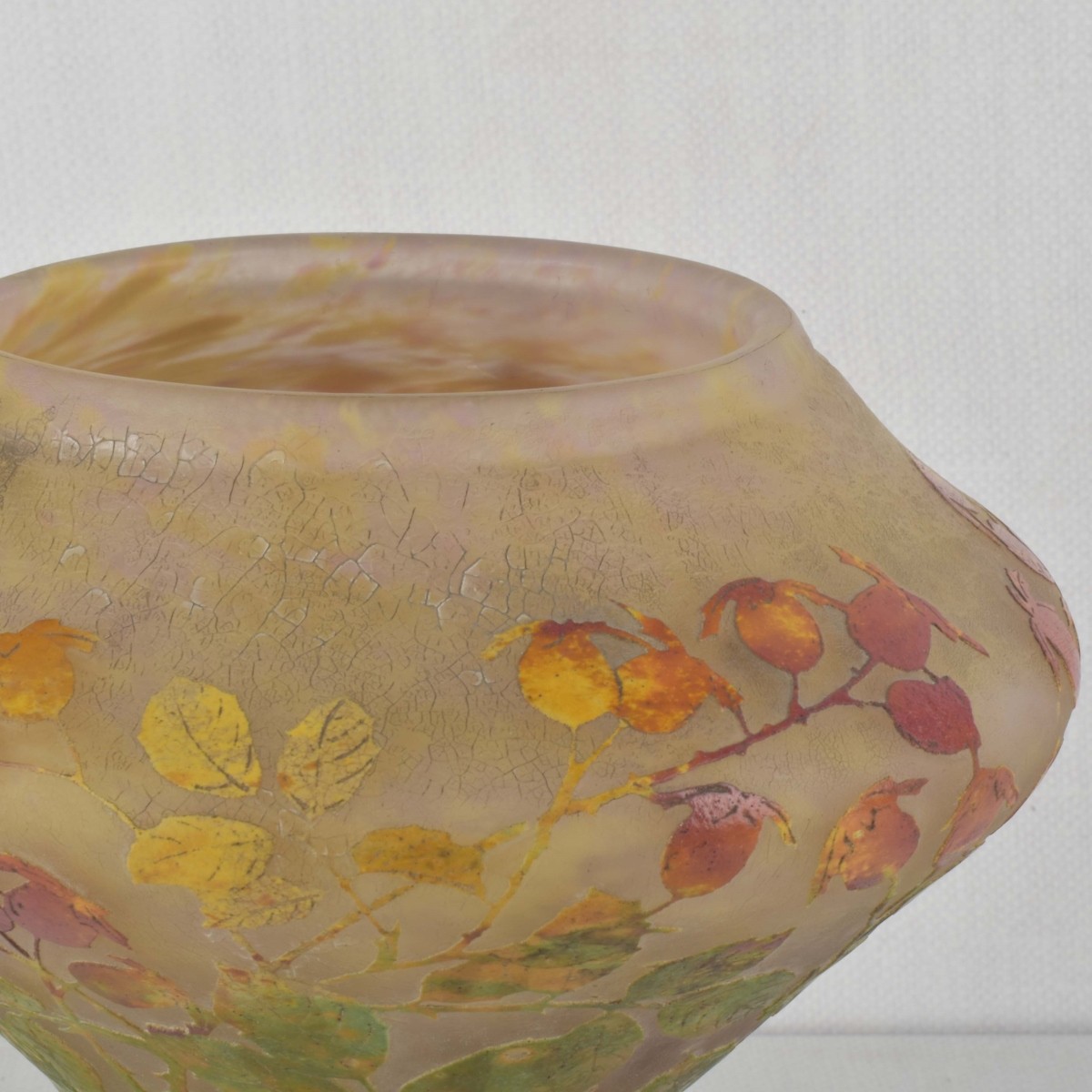 Daum Nancy French Cameo Glass Vase