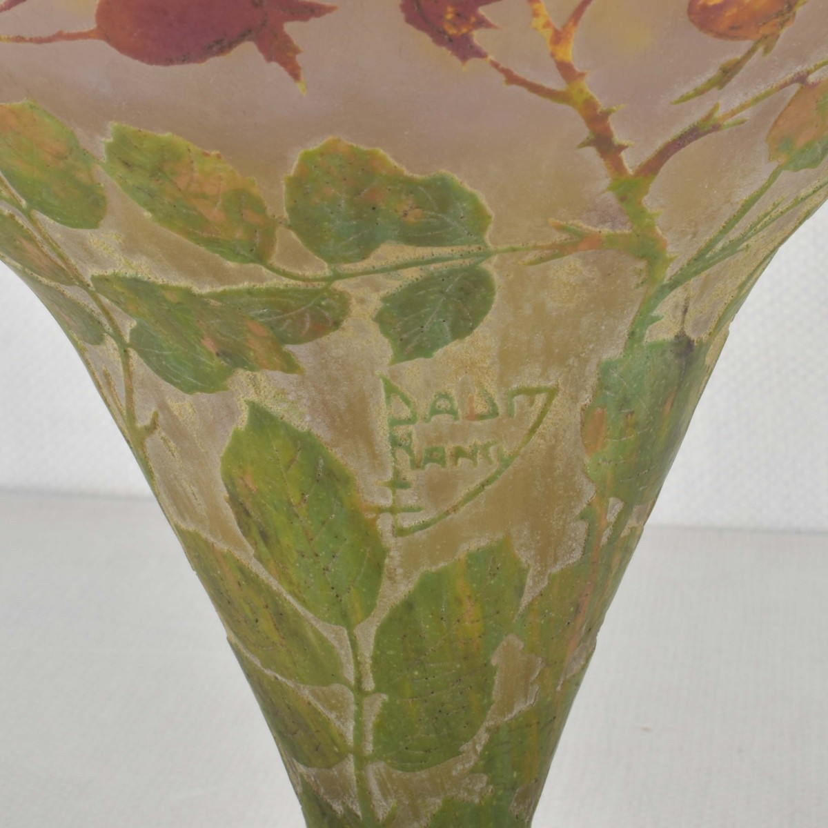 Daum Nancy French Cameo Glass Vase