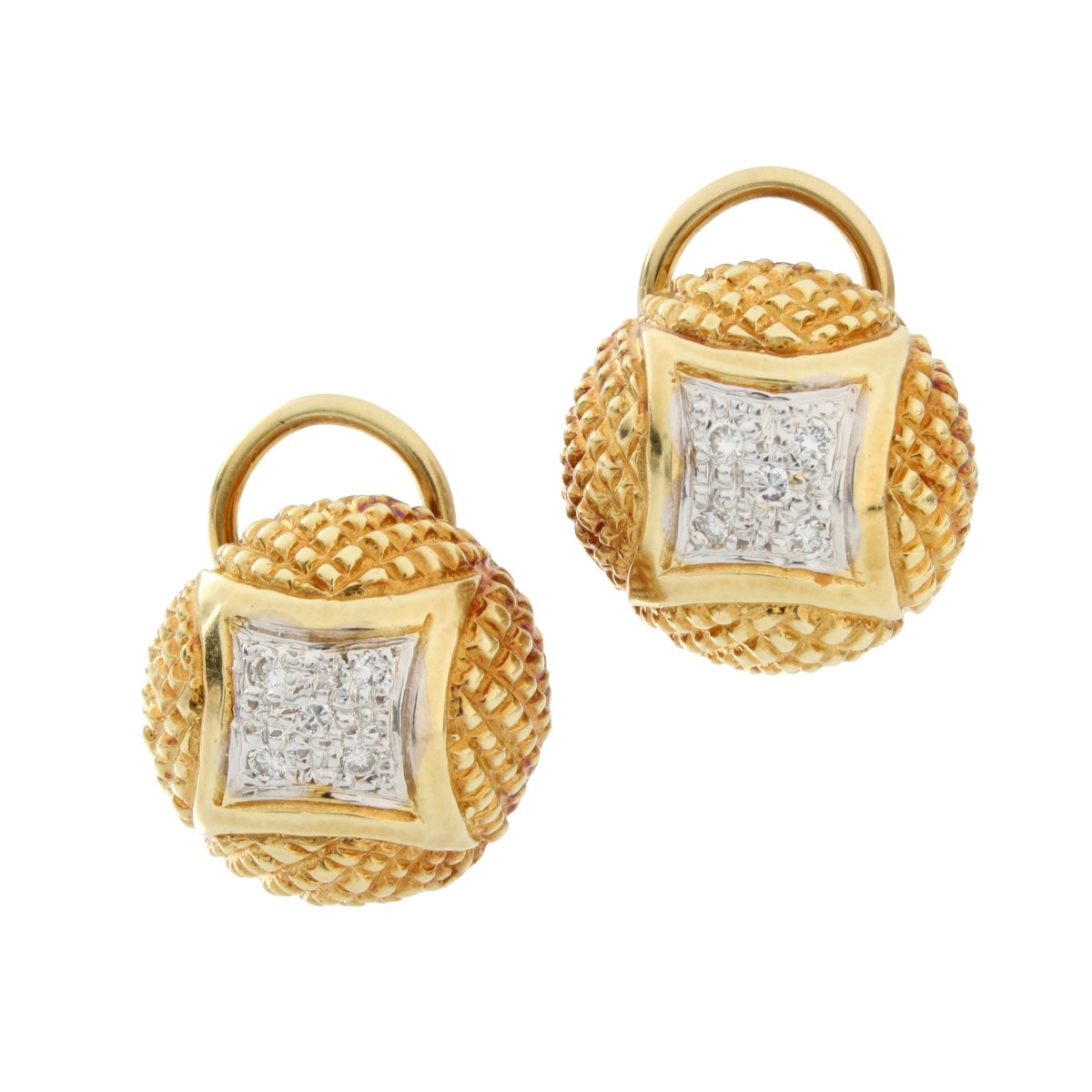 14K and Diamond Ear Clips