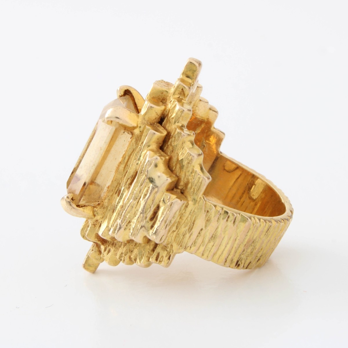 Citrine and 14K Ring