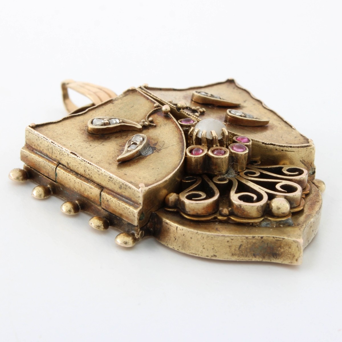 Antique Gemstone and 13K Locket