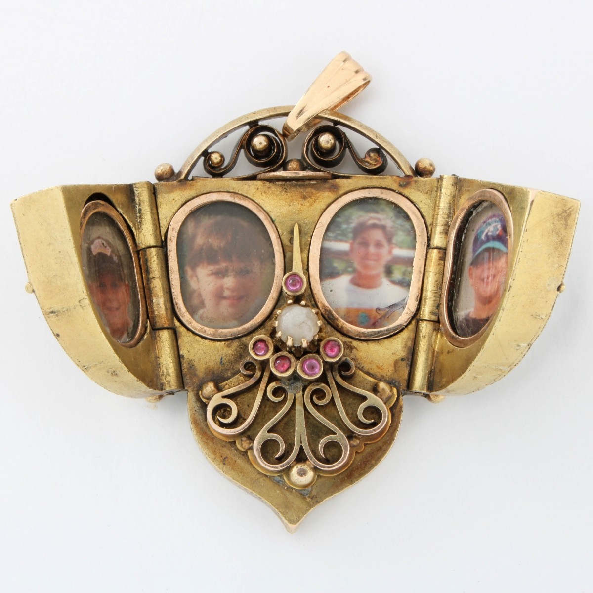 Antique Gemstone and 13K Locket