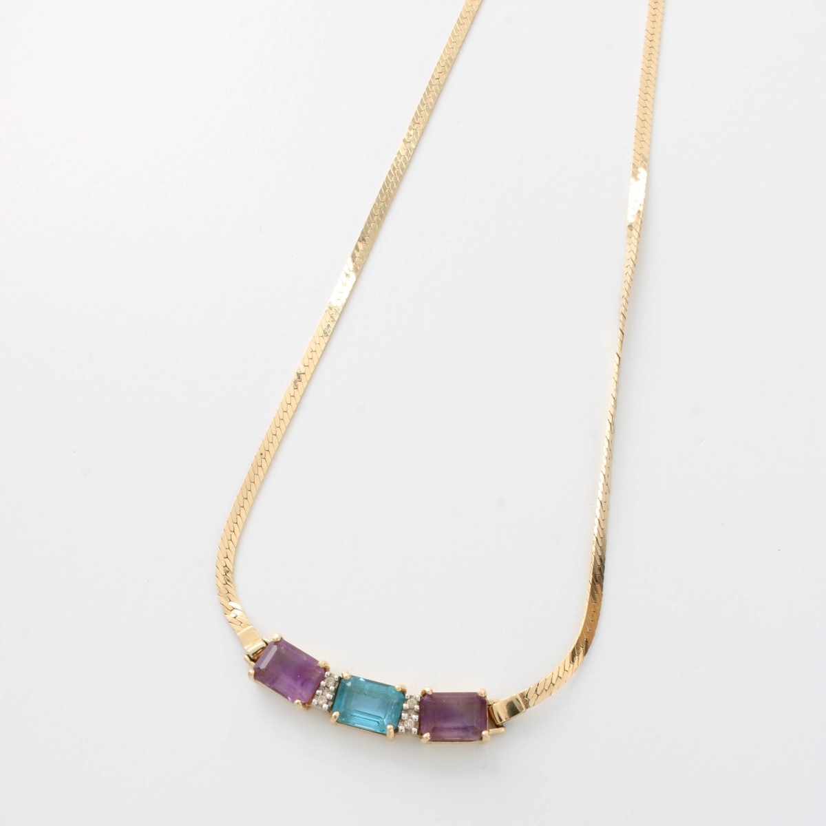 Gemstone and 14K Jewelry Set