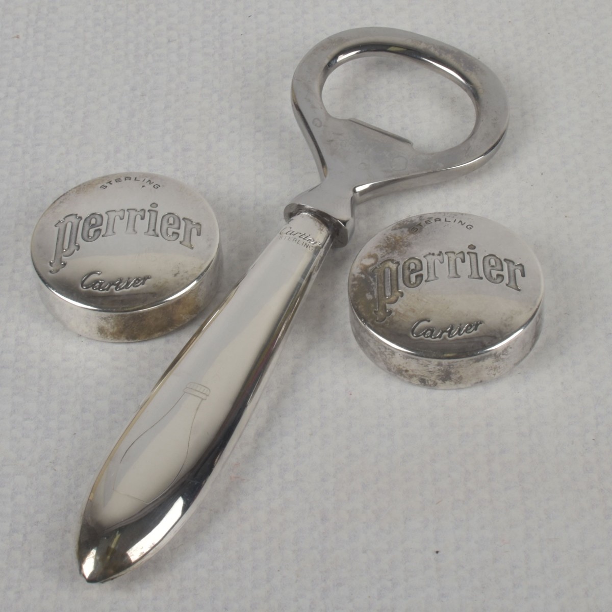 Cartier Bottle Opener and Caps
