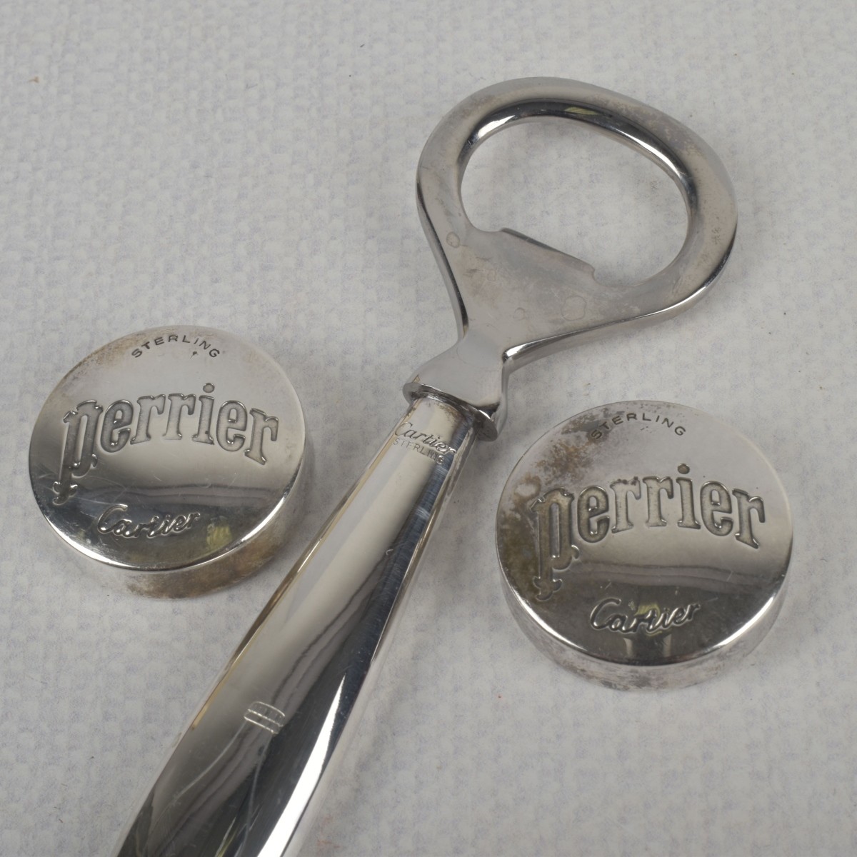 Cartier Bottle Opener and Caps