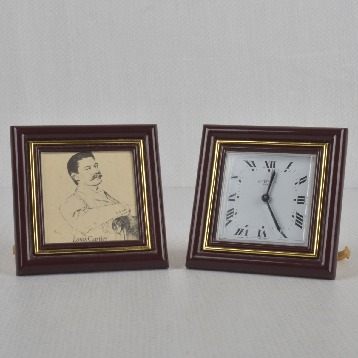Cartier Travel Clock and Photo Frame