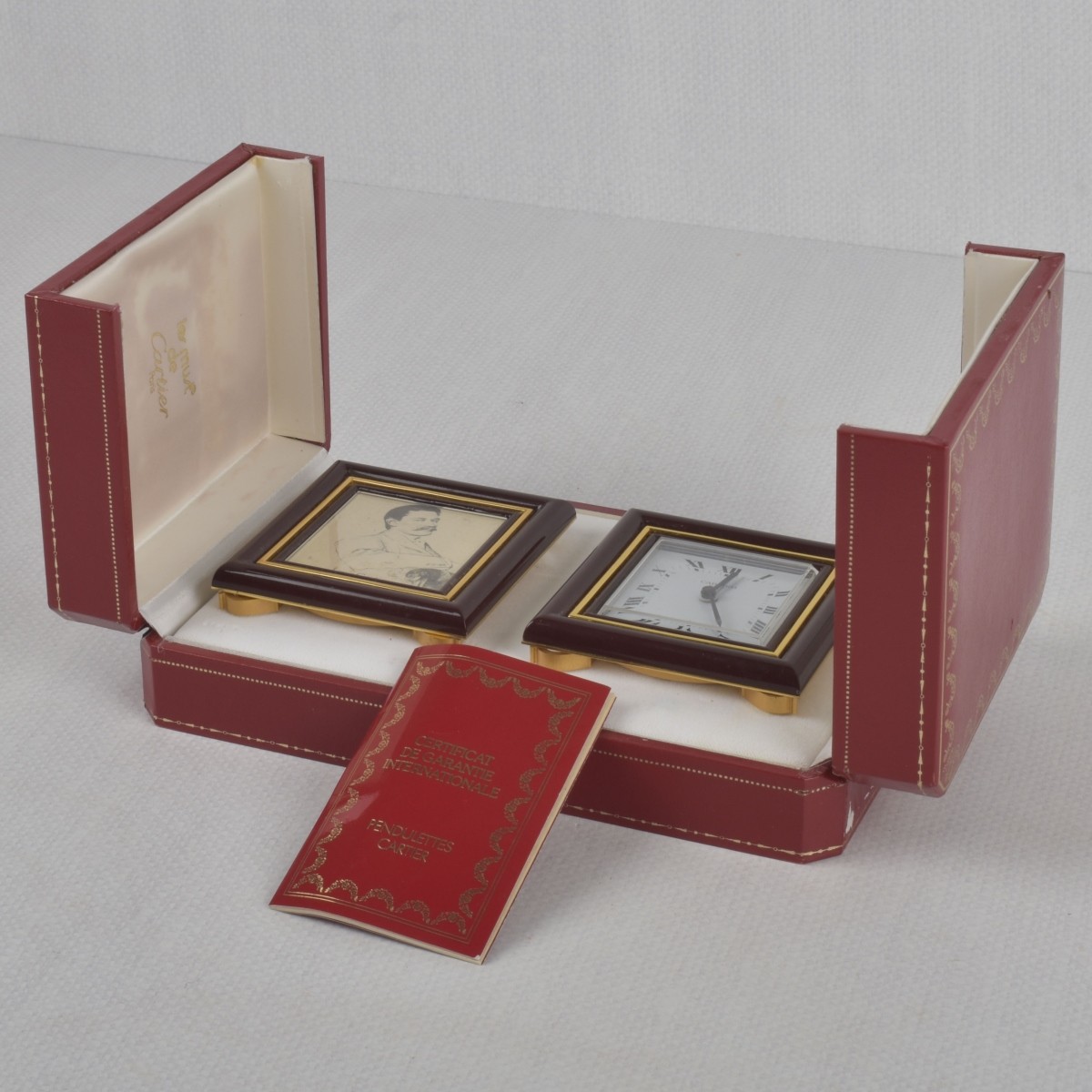 Cartier Travel Clock and Photo Frame
