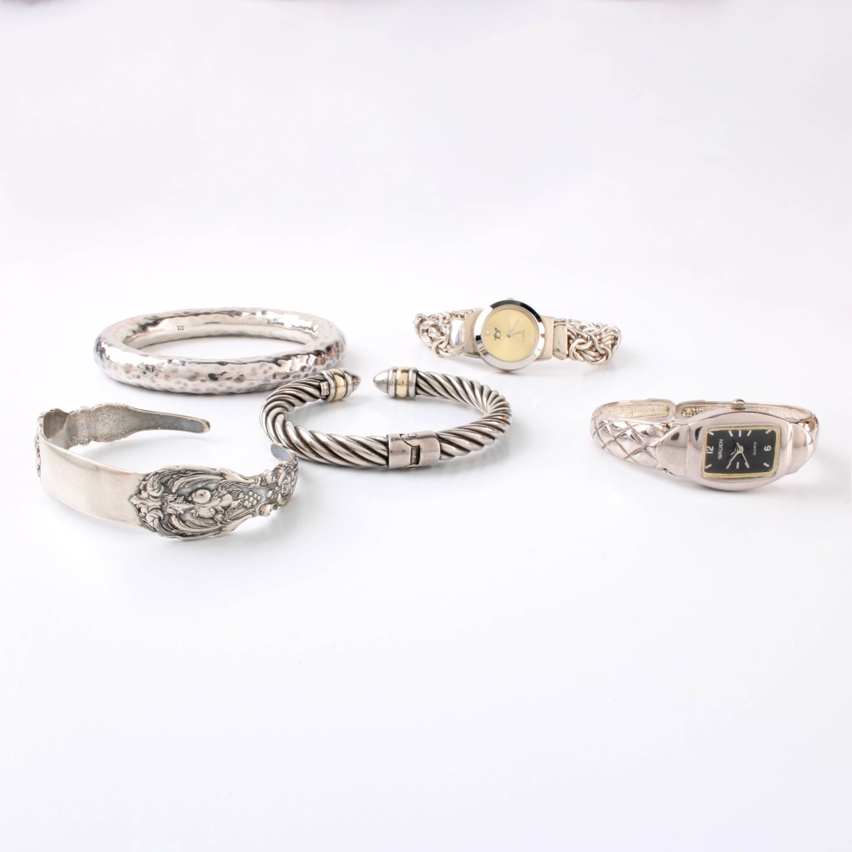 Sterling Bangles and Watches
