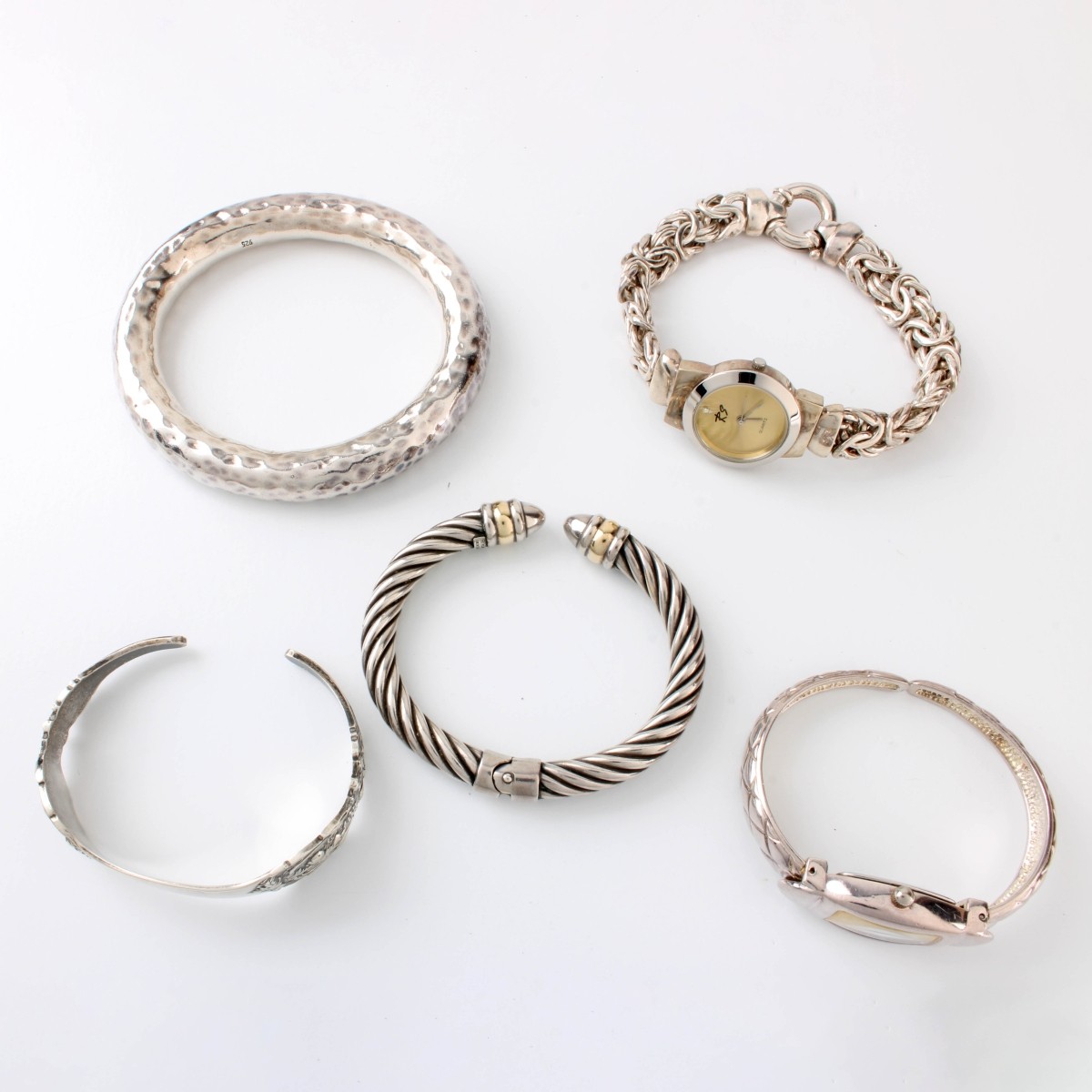 Sterling Bangles and Watches