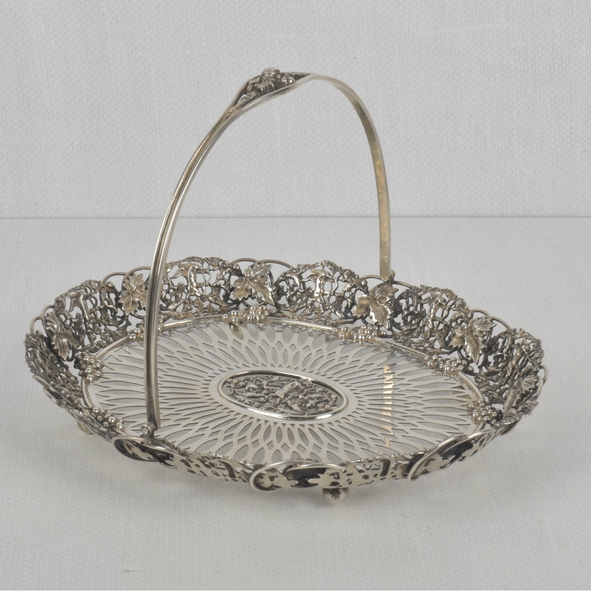 Art Nouveau Sterling Silver Basket