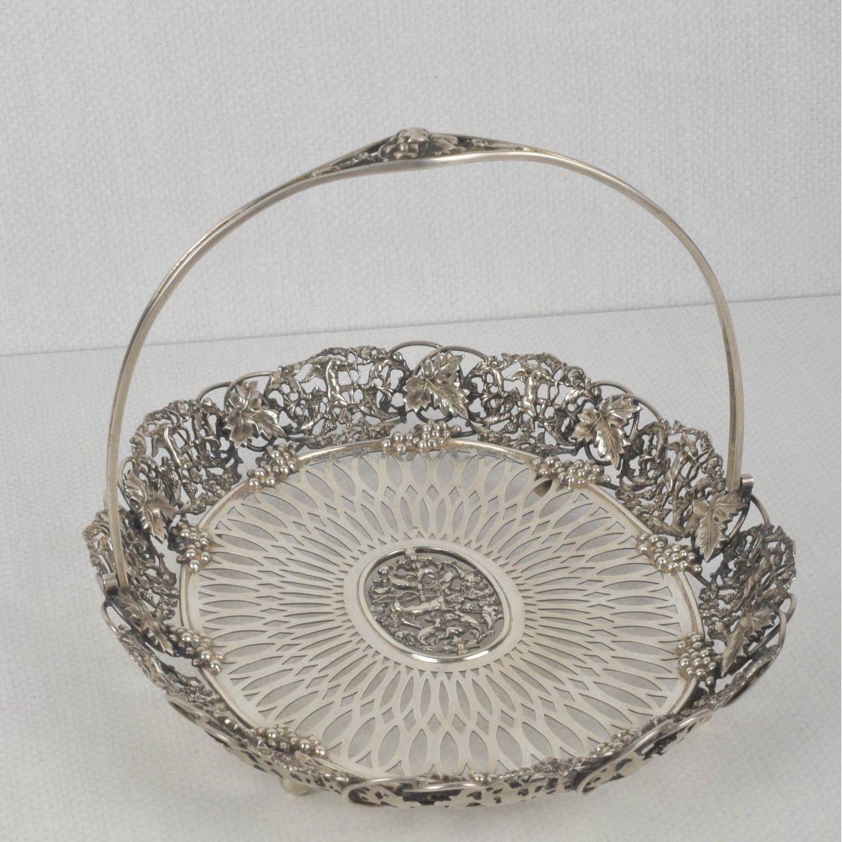 Art Nouveau Sterling Silver Basket