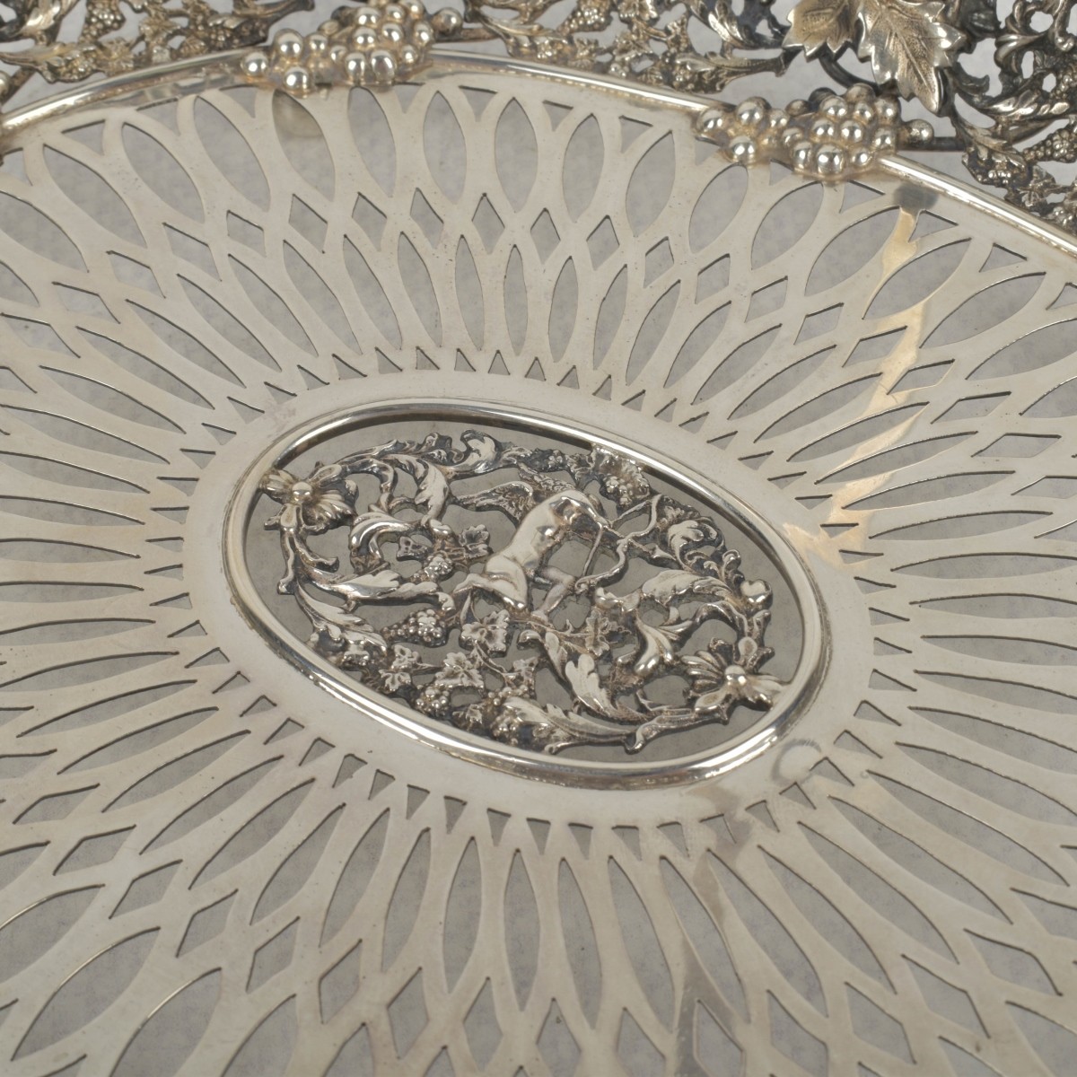 Art Nouveau Sterling Silver Basket