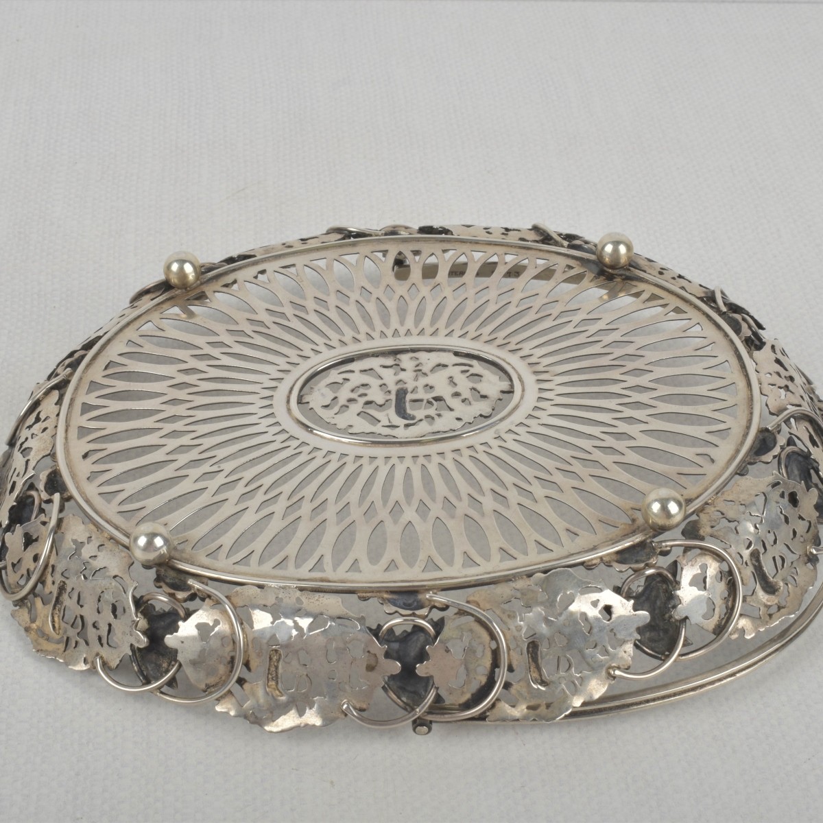 Art Nouveau Sterling Silver Basket