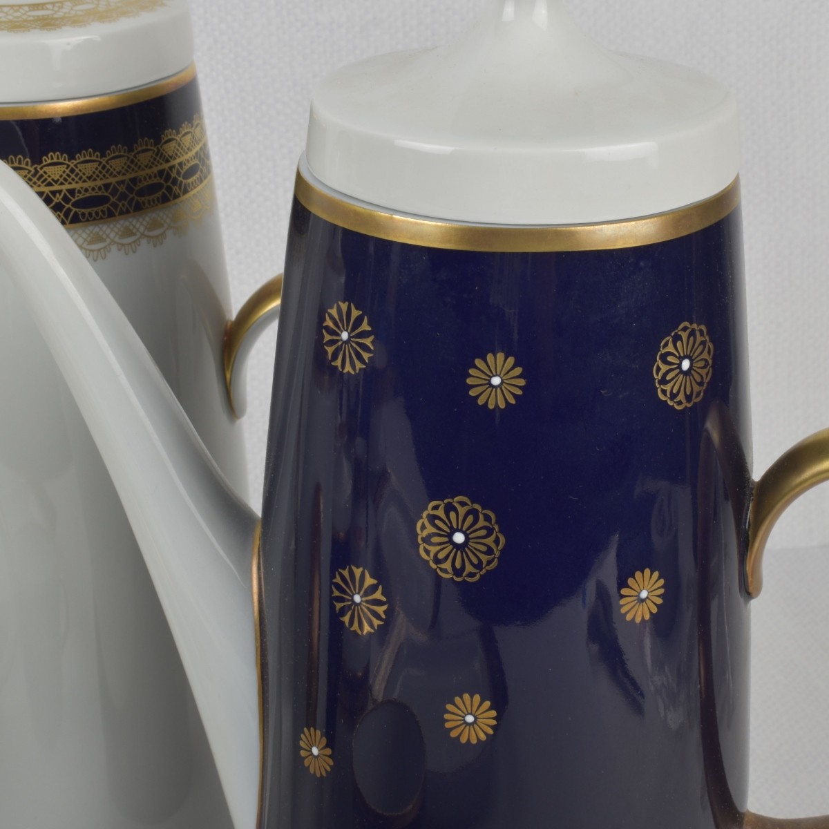 German Lichte "Echt Kobalt" Dessert Service