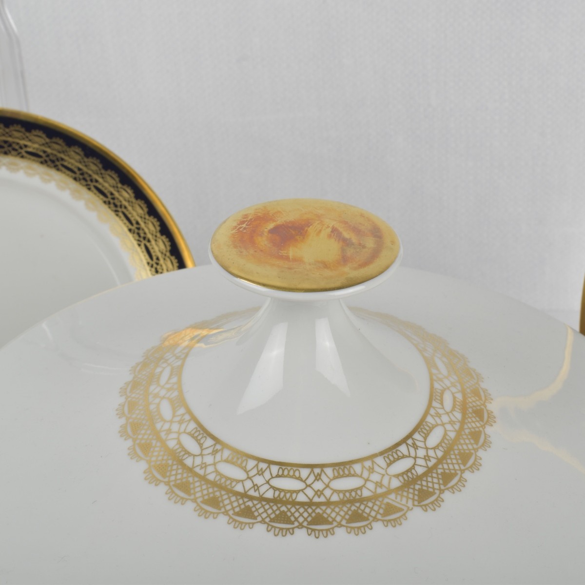 German Lichte "Echt Kobalt" Dinner Service