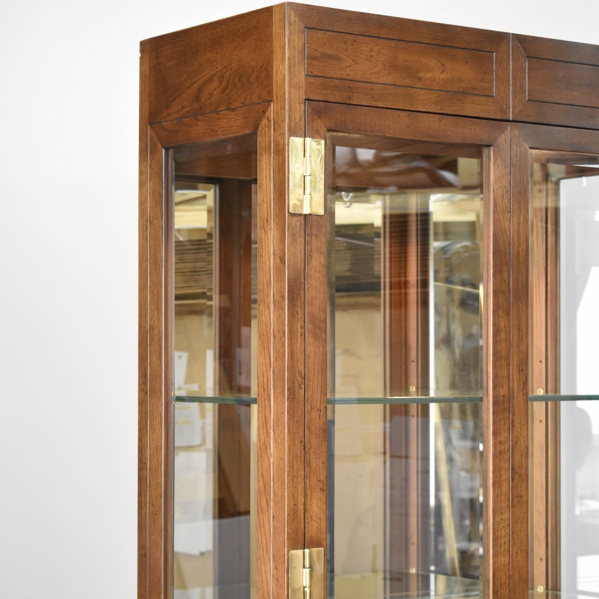 Henredon Campaign Display Cabinet