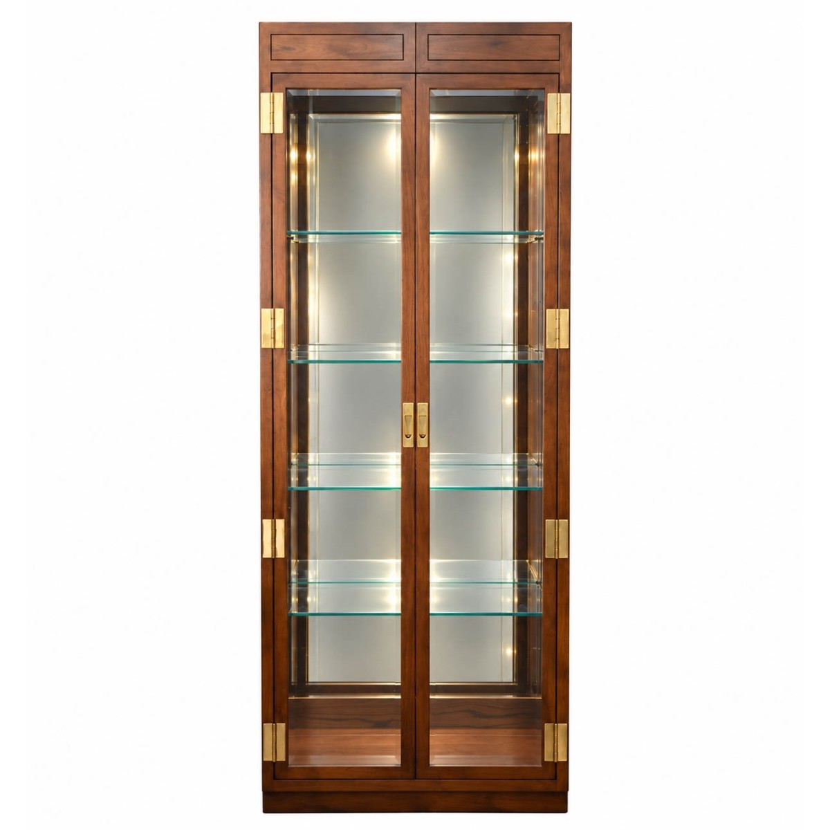 Henredon Campaign Display Cabinet