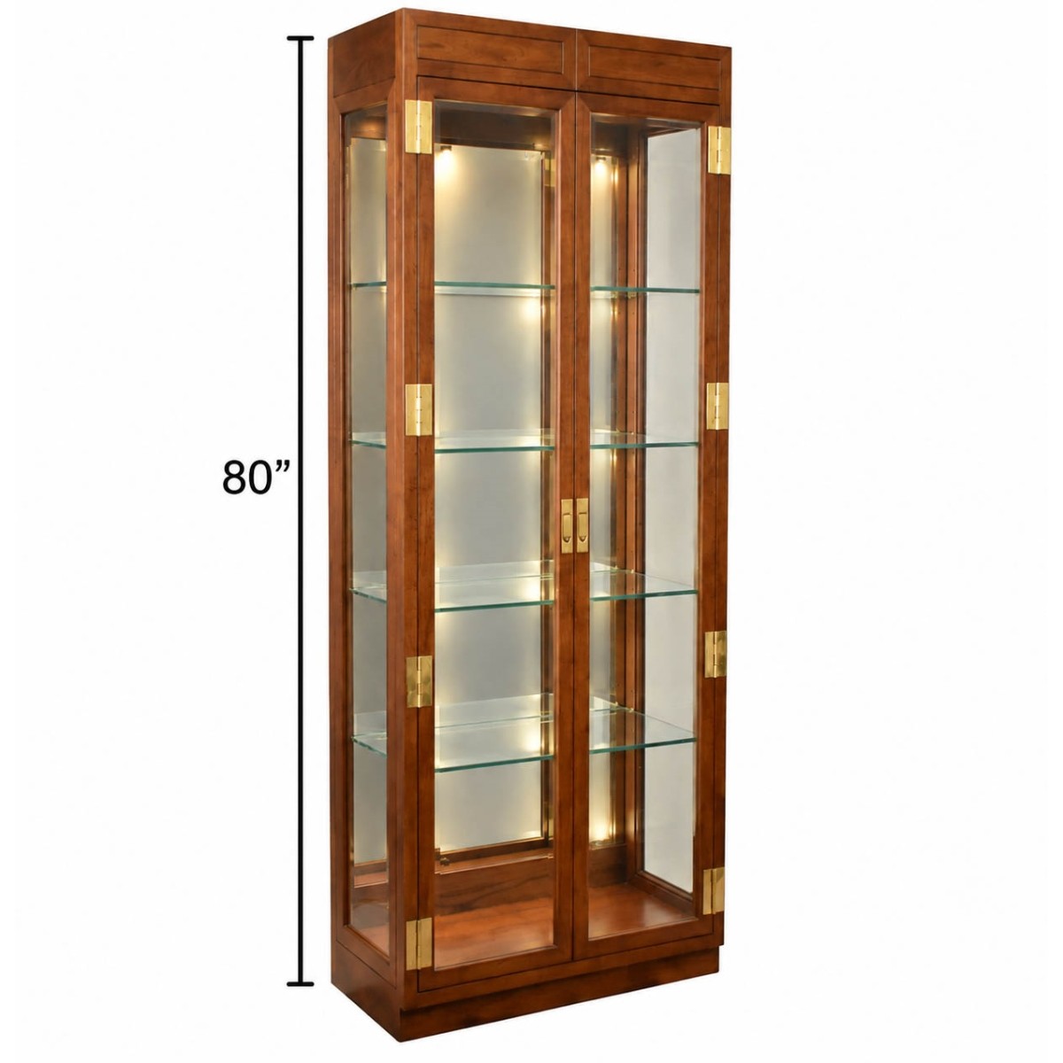 Henredon Campaign Display Cabinet