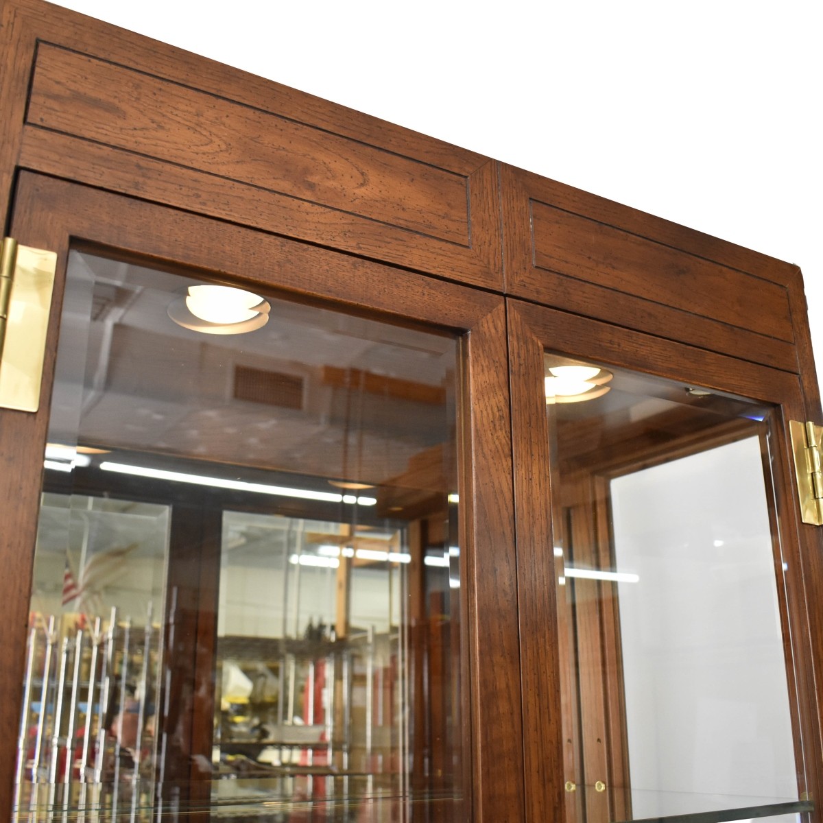 Henredon Campaign Display Cabinet
