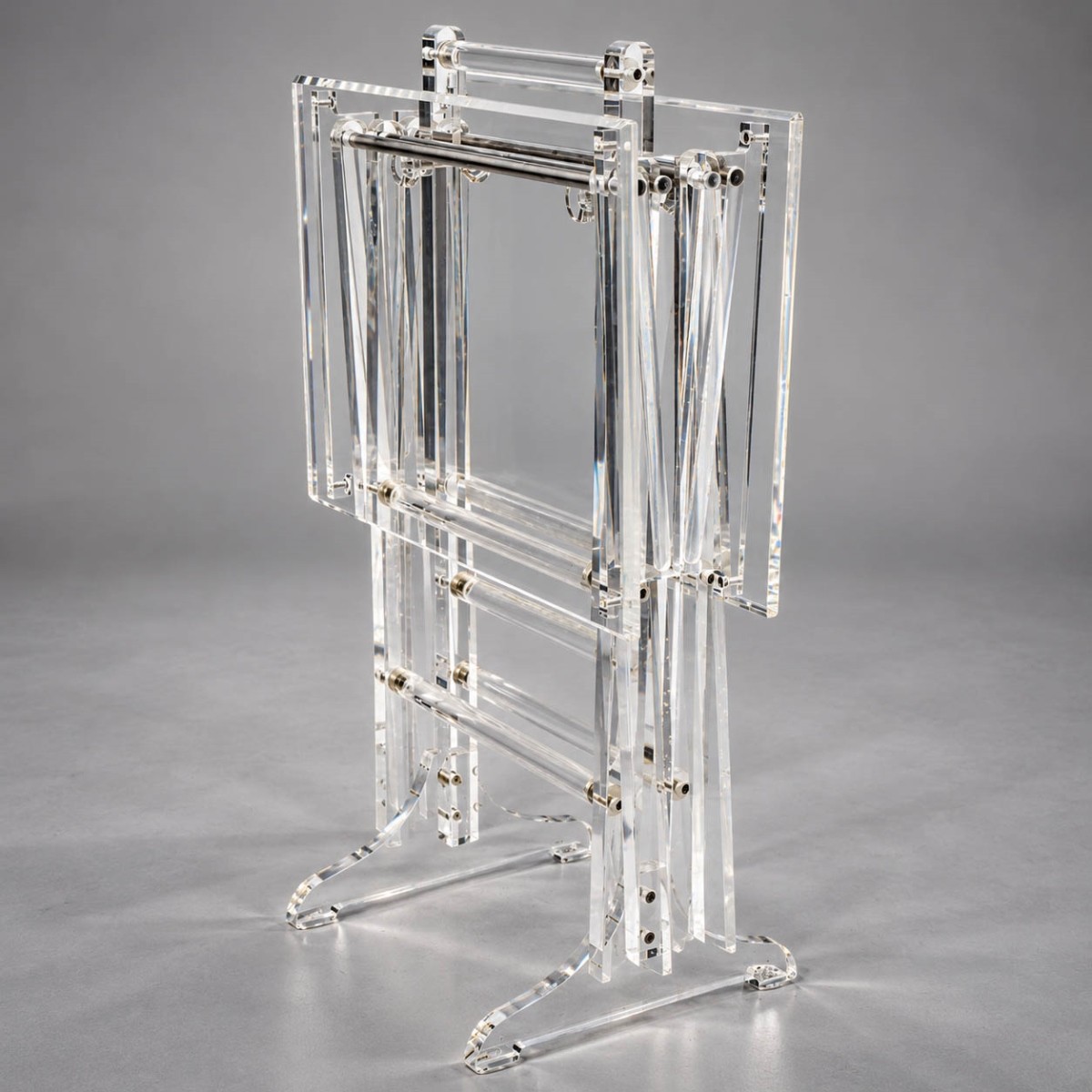 Mid-century Modern Acrylic TV Tables