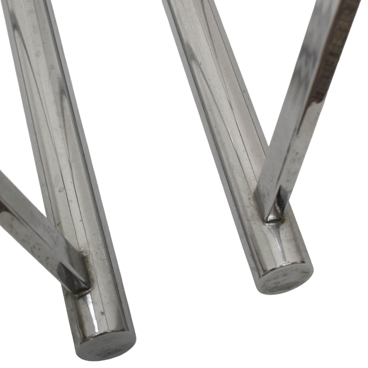 Pair of Chrome Sawhorse Bases