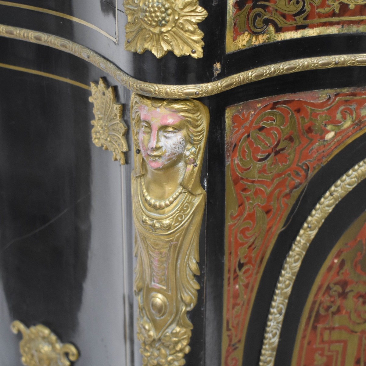 French Style Marble Top Sideboard