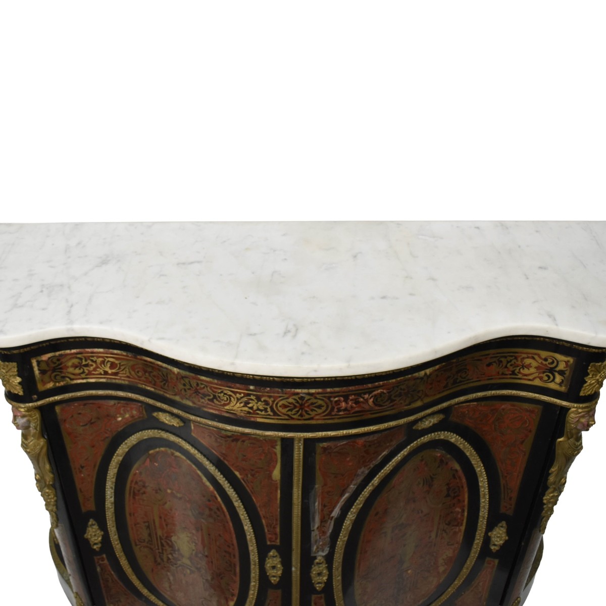 French Style Marble Top Sideboard