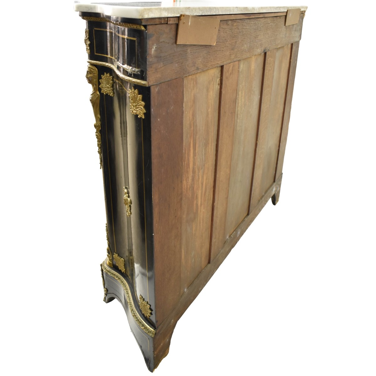 French Style Marble Top Sideboard