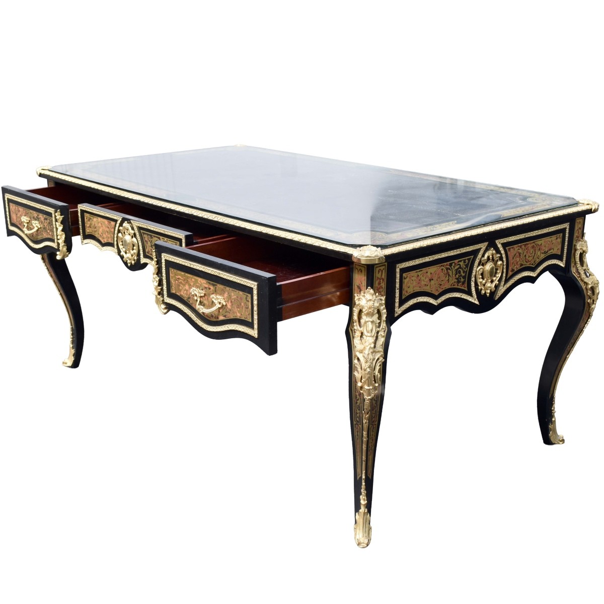 Boulle style Marquetry Desk