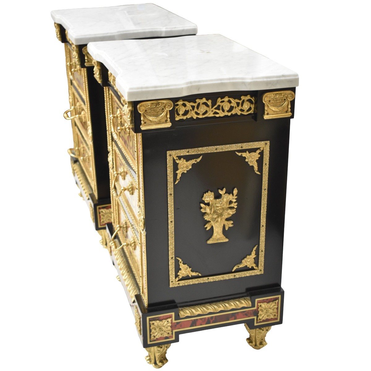 Boulle style End Tables / Nightstands