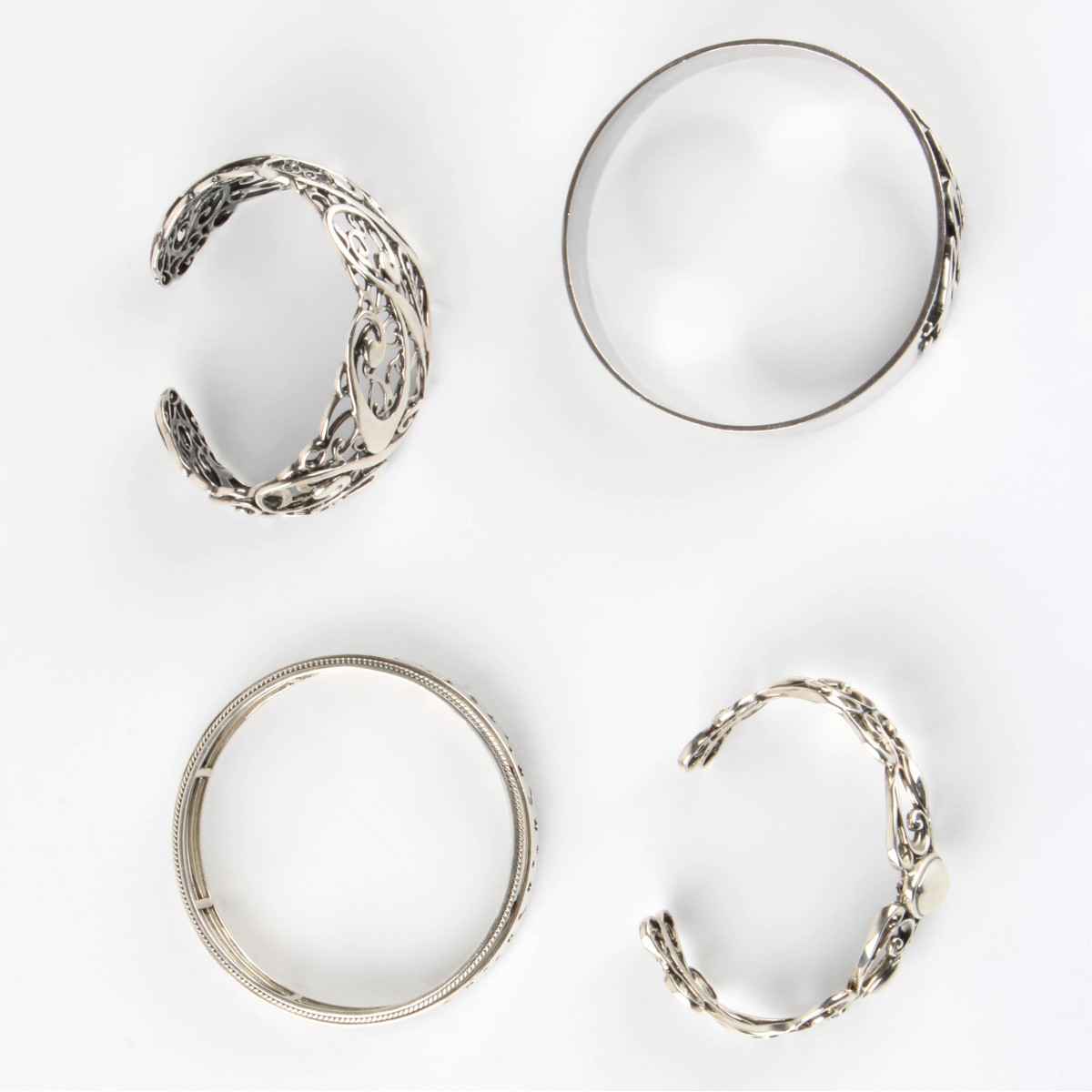 Sterling Bangle Bracelets