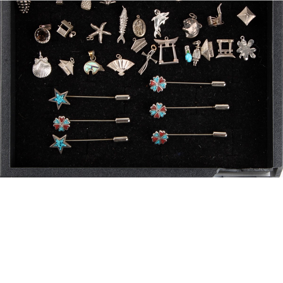 Sterling Pendants, Pins and Charms