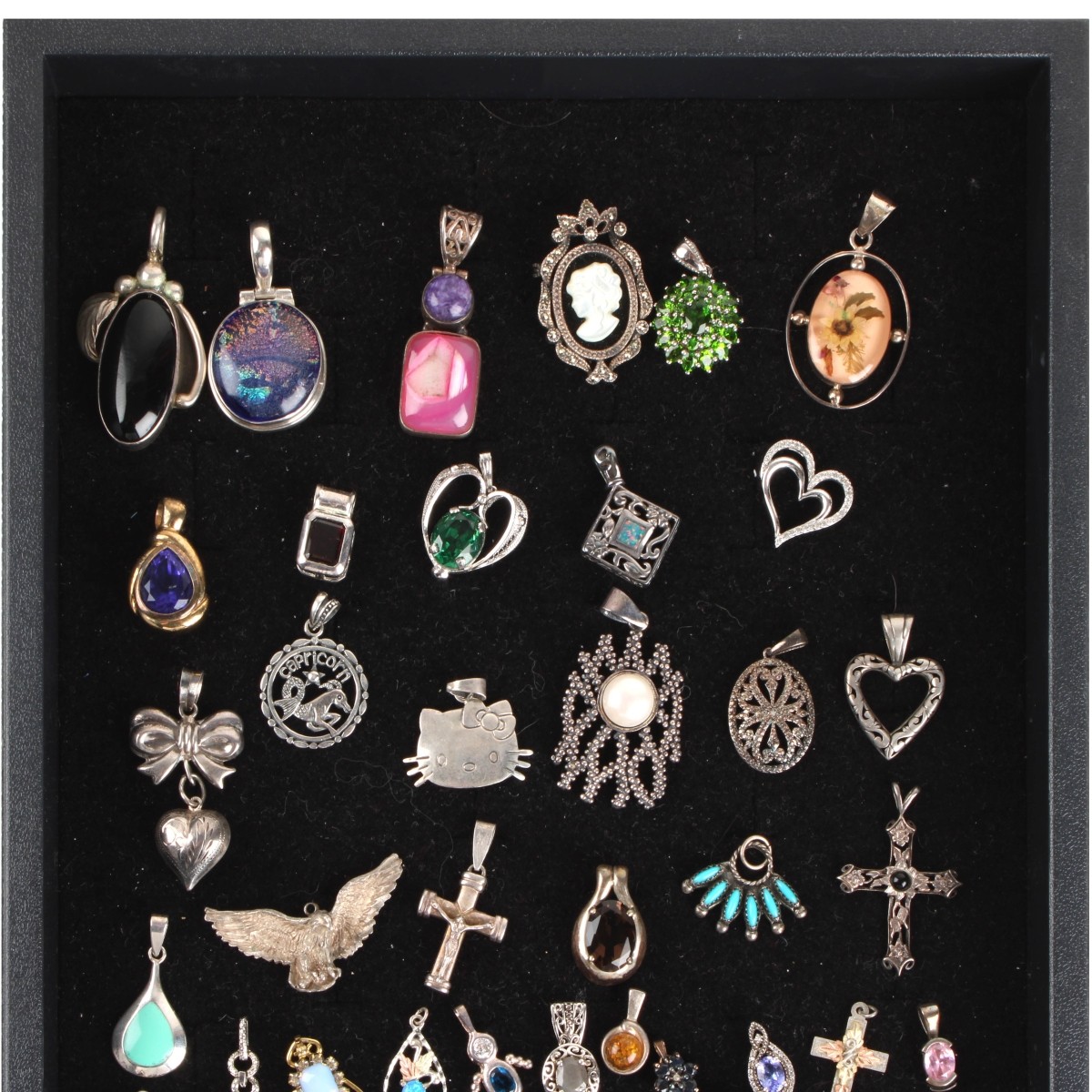 Sterling Pendants, Pins and Charms