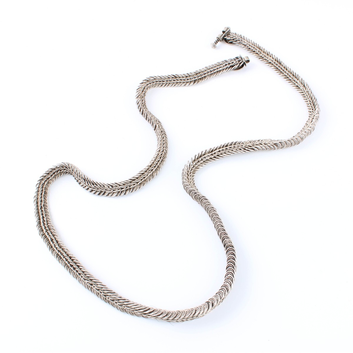 Silver Persian Coil Necklace
