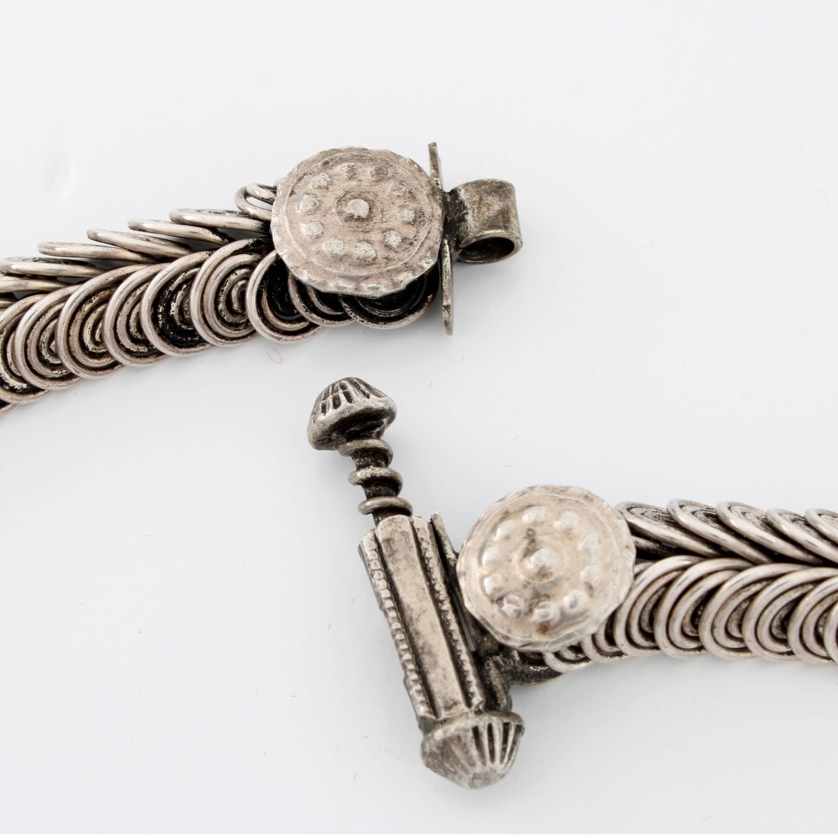 Silver Persian Coil Necklace