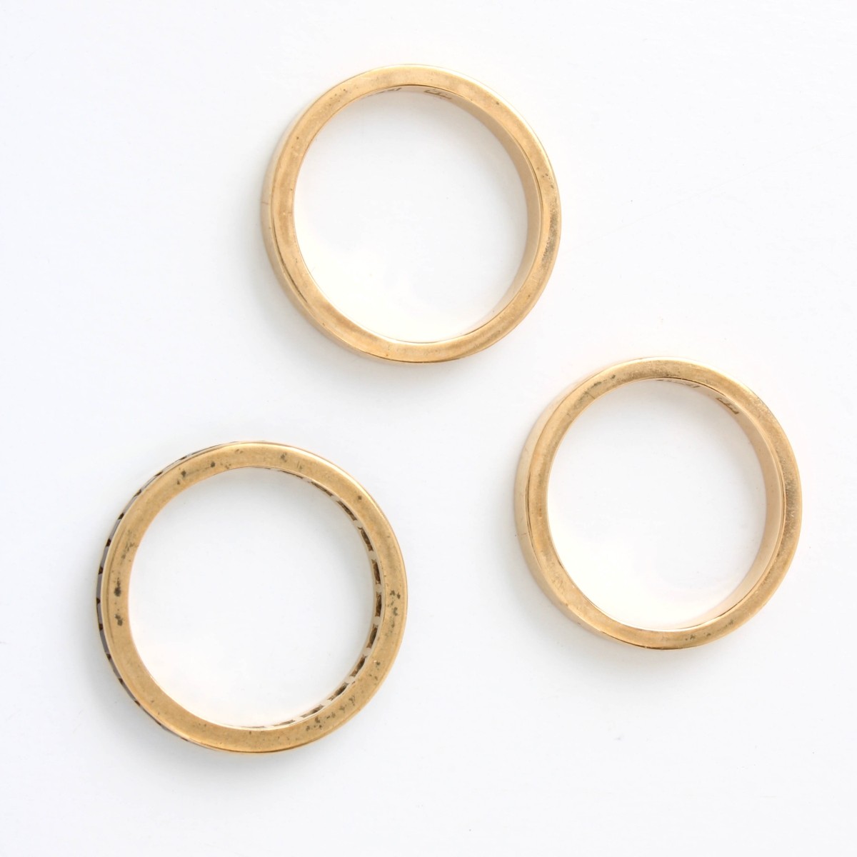 14K and Sapphire Ring Set