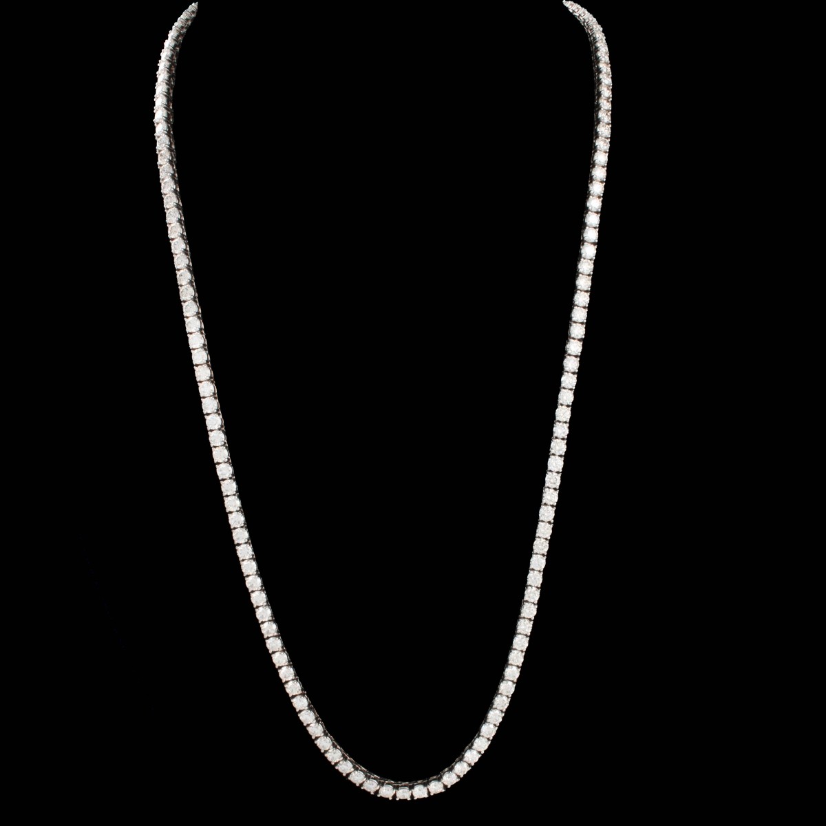 Diamond and 14K Tennis Necklace