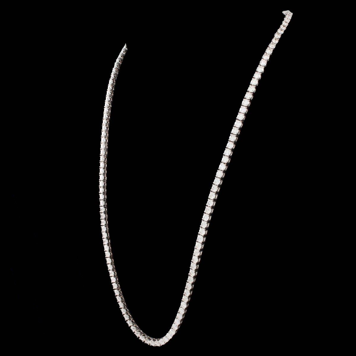 Diamond and 14K Tennis Necklace