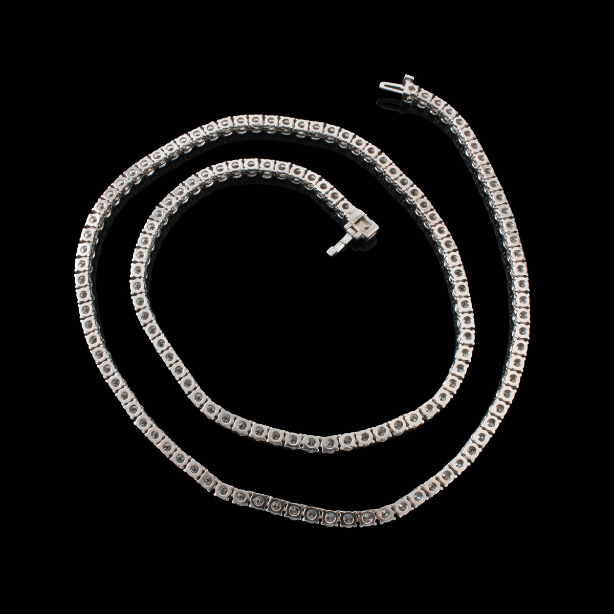 Diamond and 14K Tennis Necklace