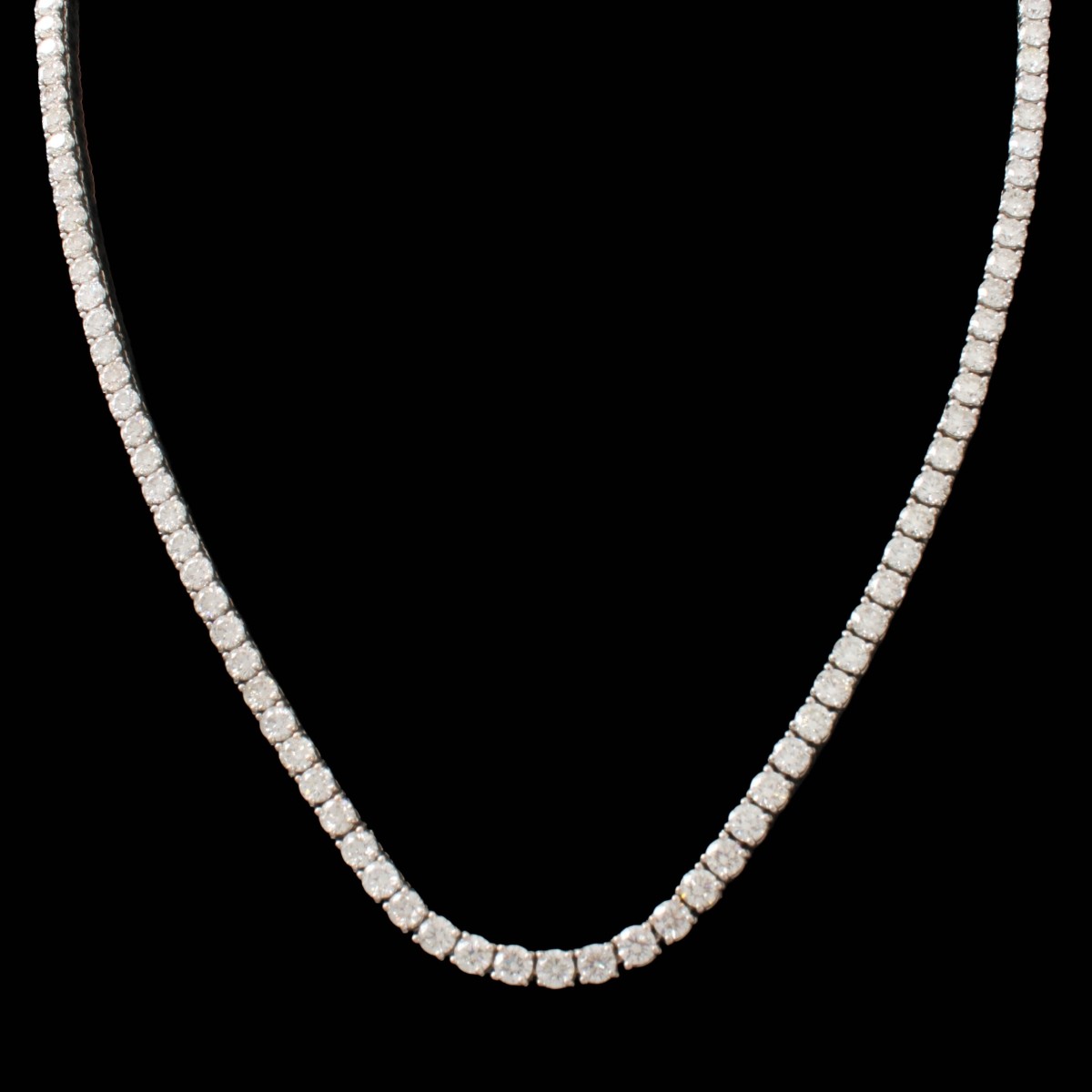 Diamond and 14K Tennis Necklace
