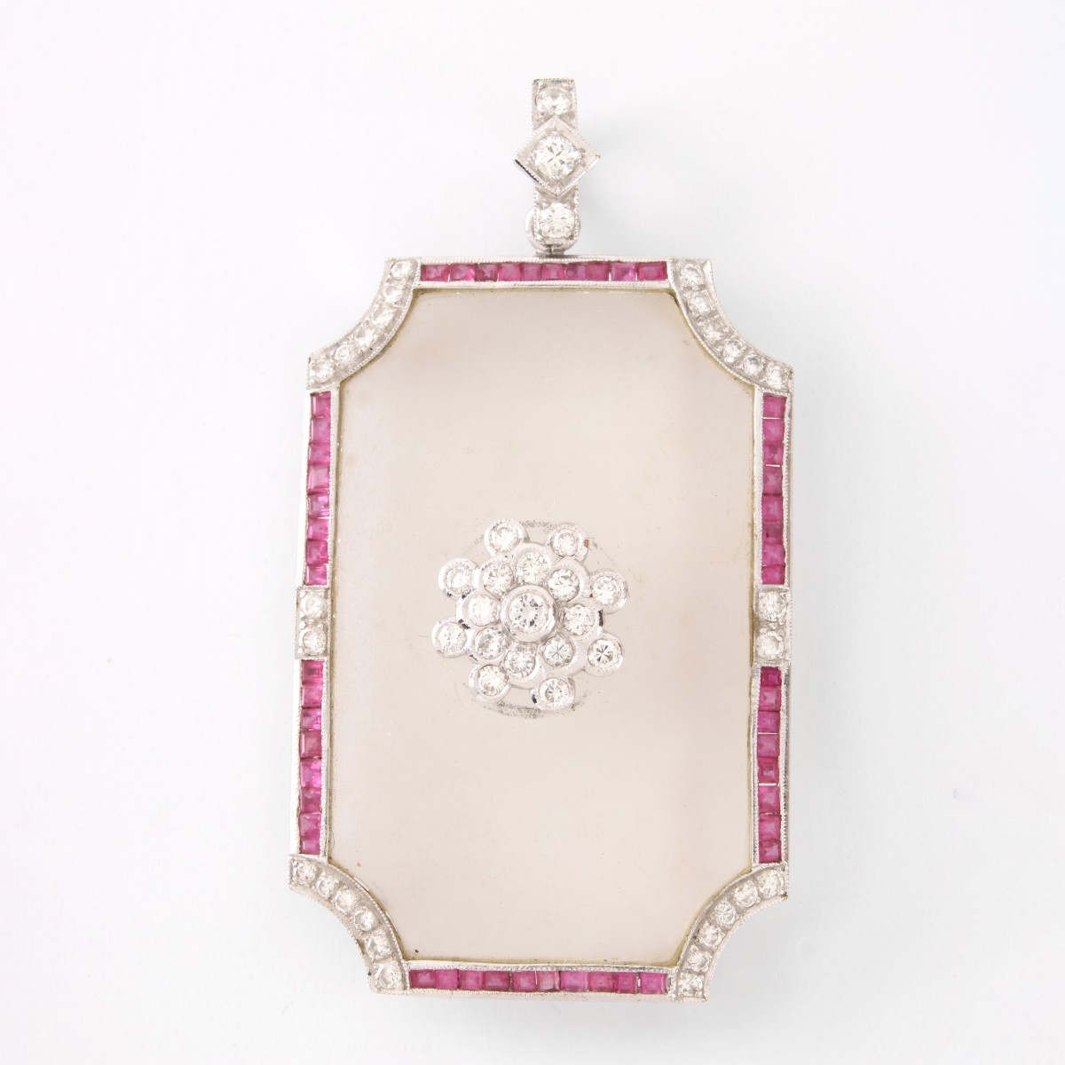 Gemstone and 18K Pendant / Brooch