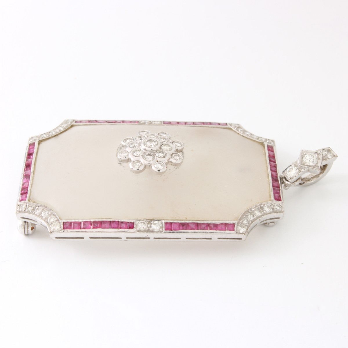 Gemstone and 18K Pendant / Brooch