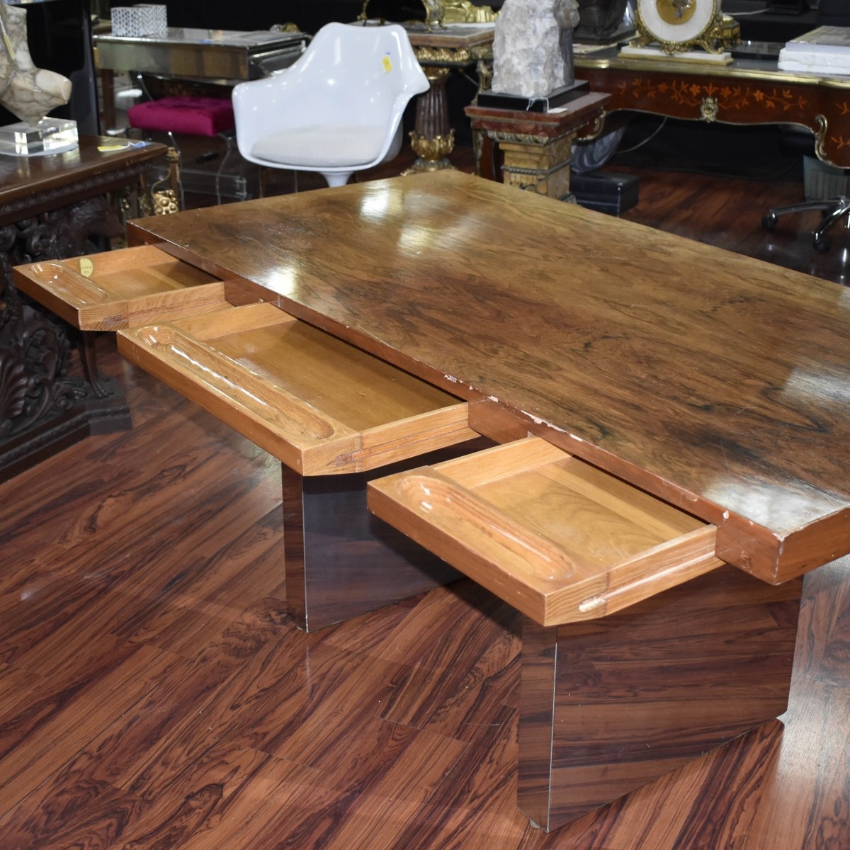 Dunbar Rosewood and Chrome Desk