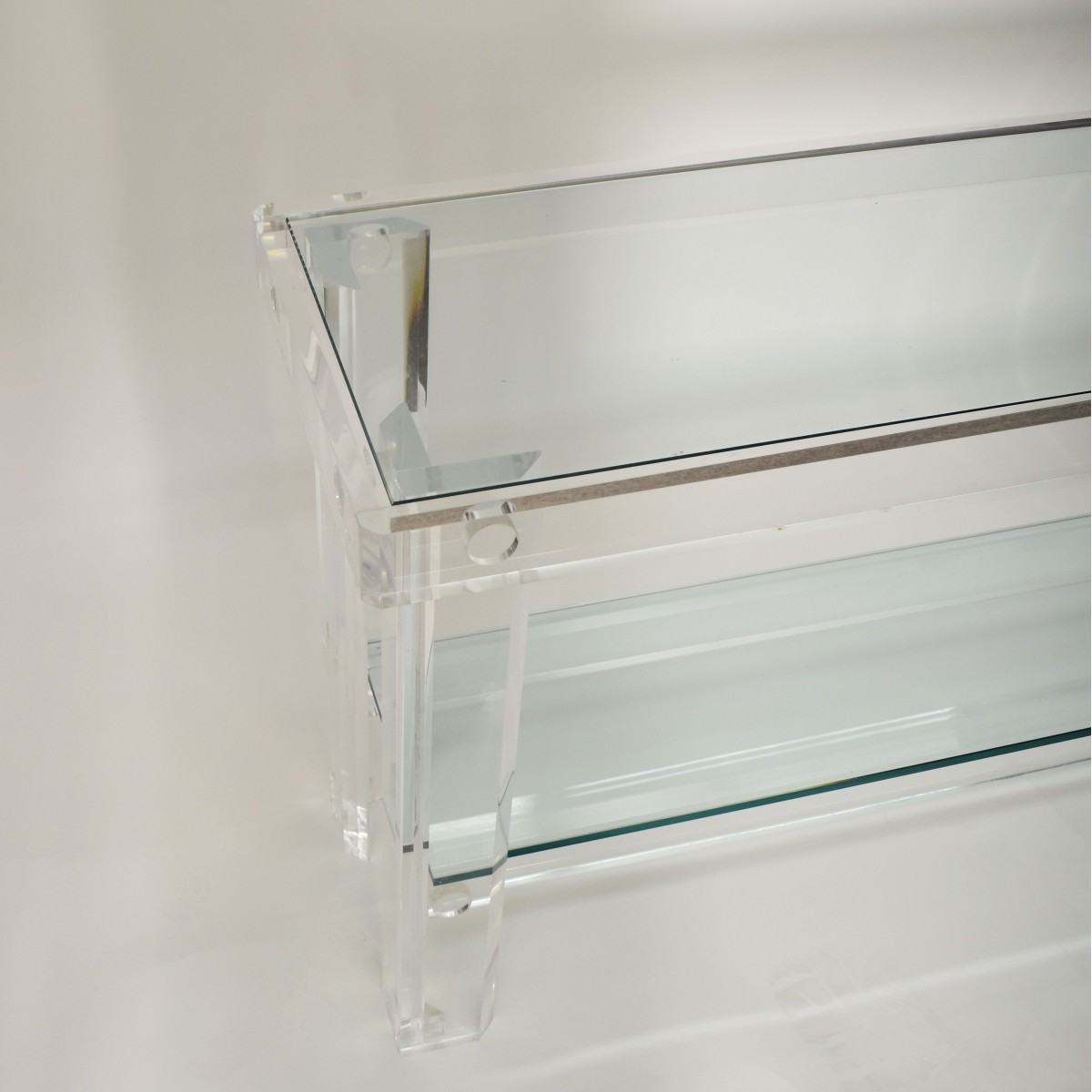 Mid-century Modern Lucite Console Table